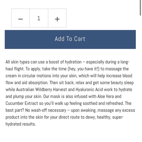 Flight mode hydration mask - Picture 3 of 4